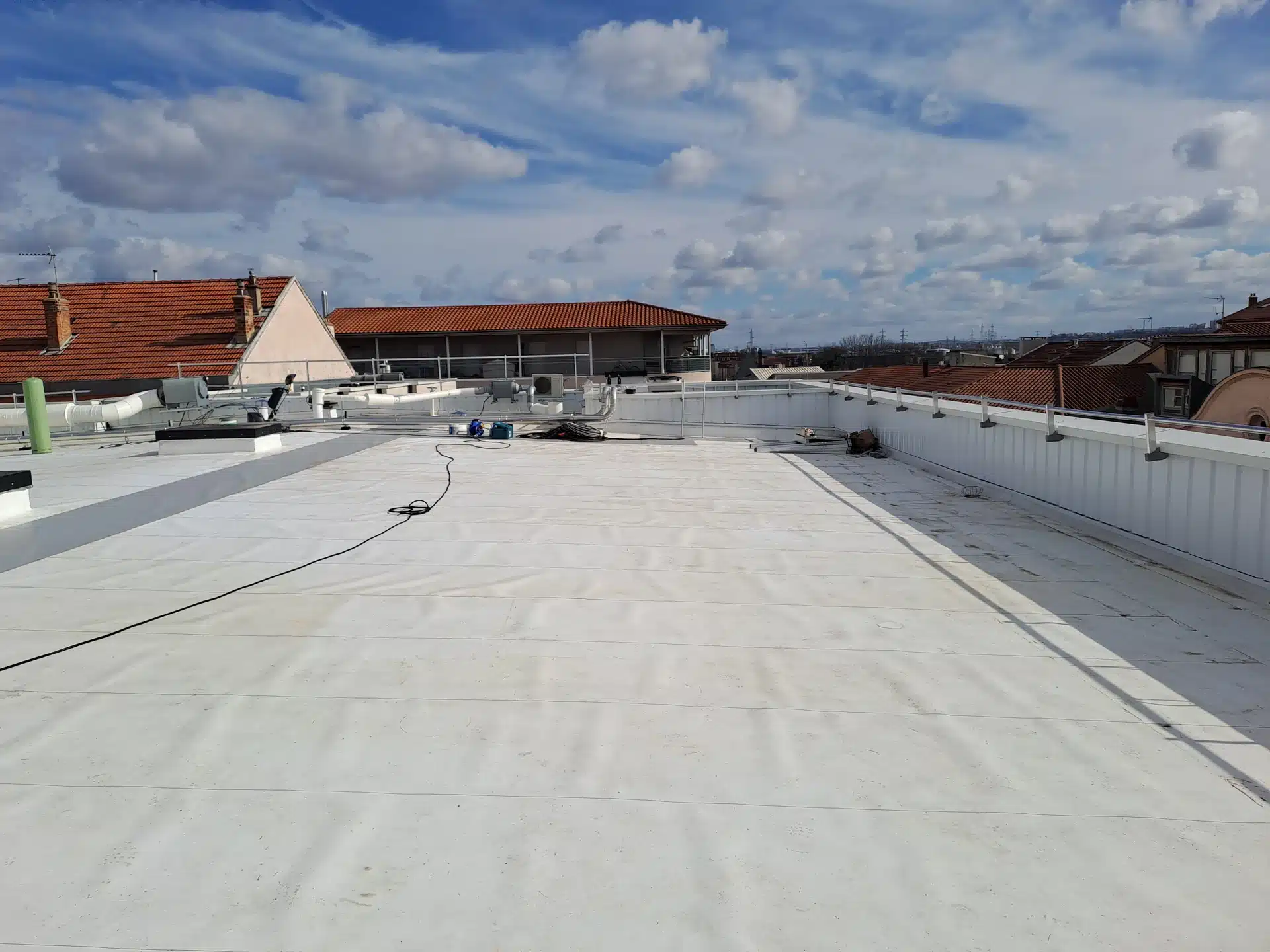Aperçu des travaux d’étanchéité - théâtre à Oullins