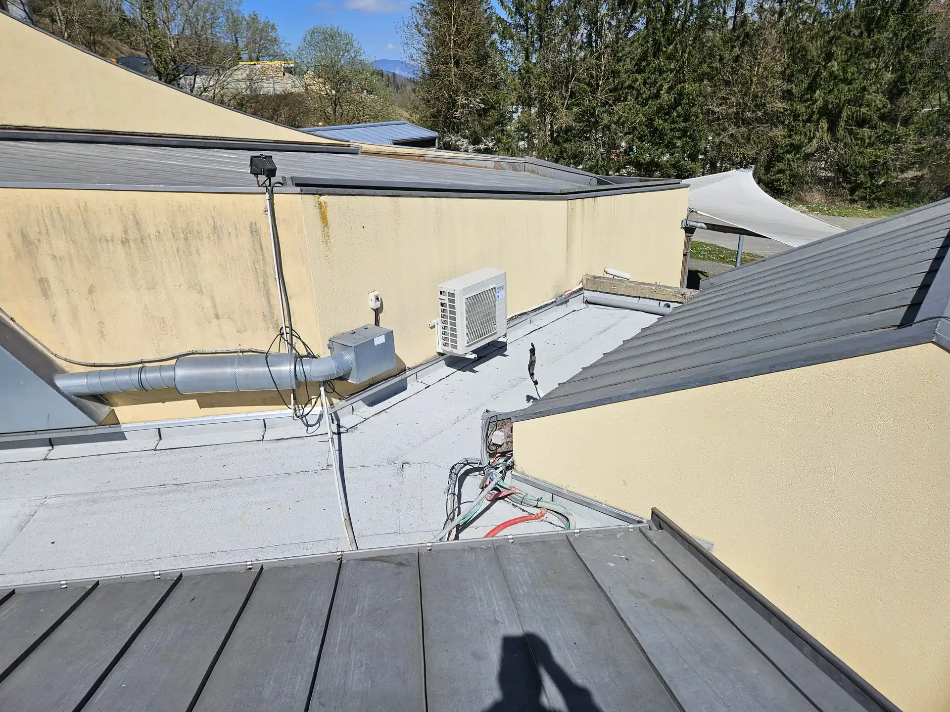 Aperçu sur toiture après travaux d'étanchéité - Annecy