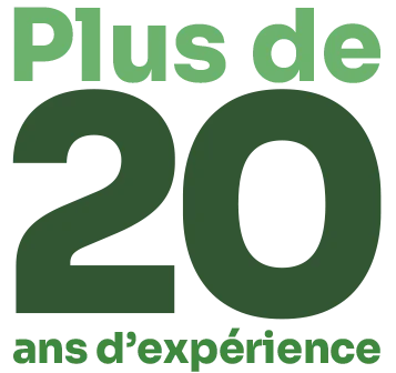 20 ans d'expérience