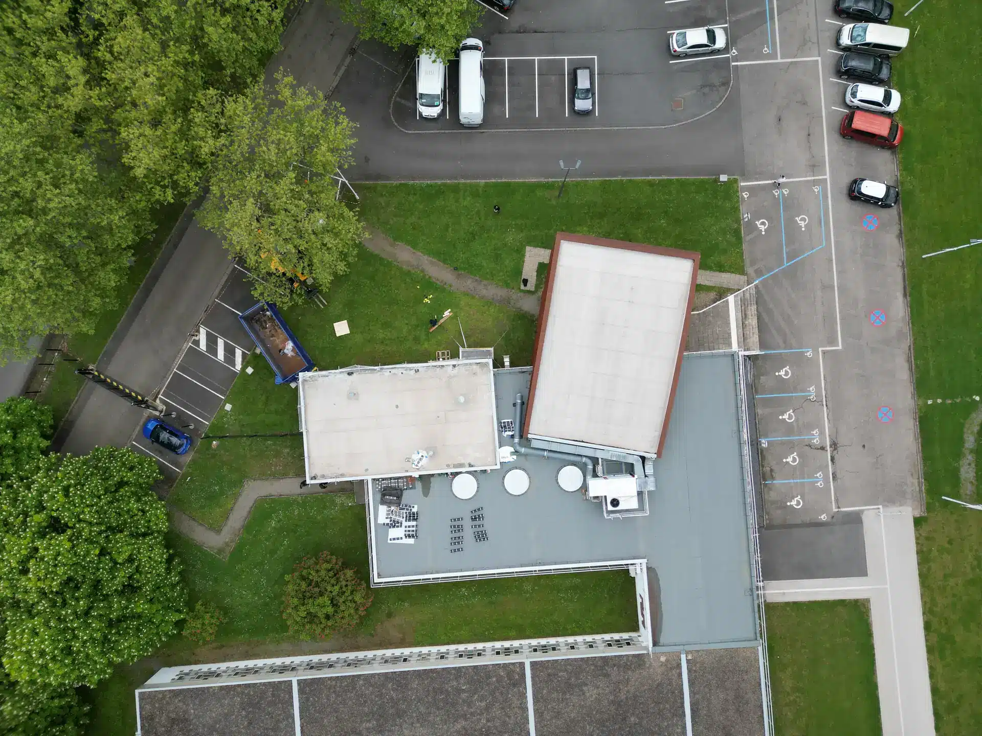 Prise de vue depuis notre drone du complexe sportif