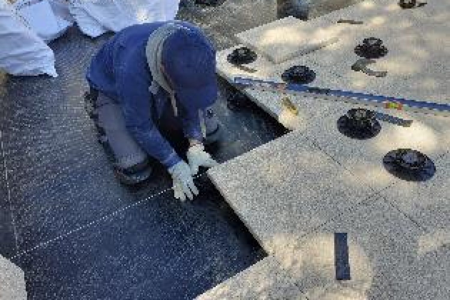 Professionnel en travaux d'étanchéité